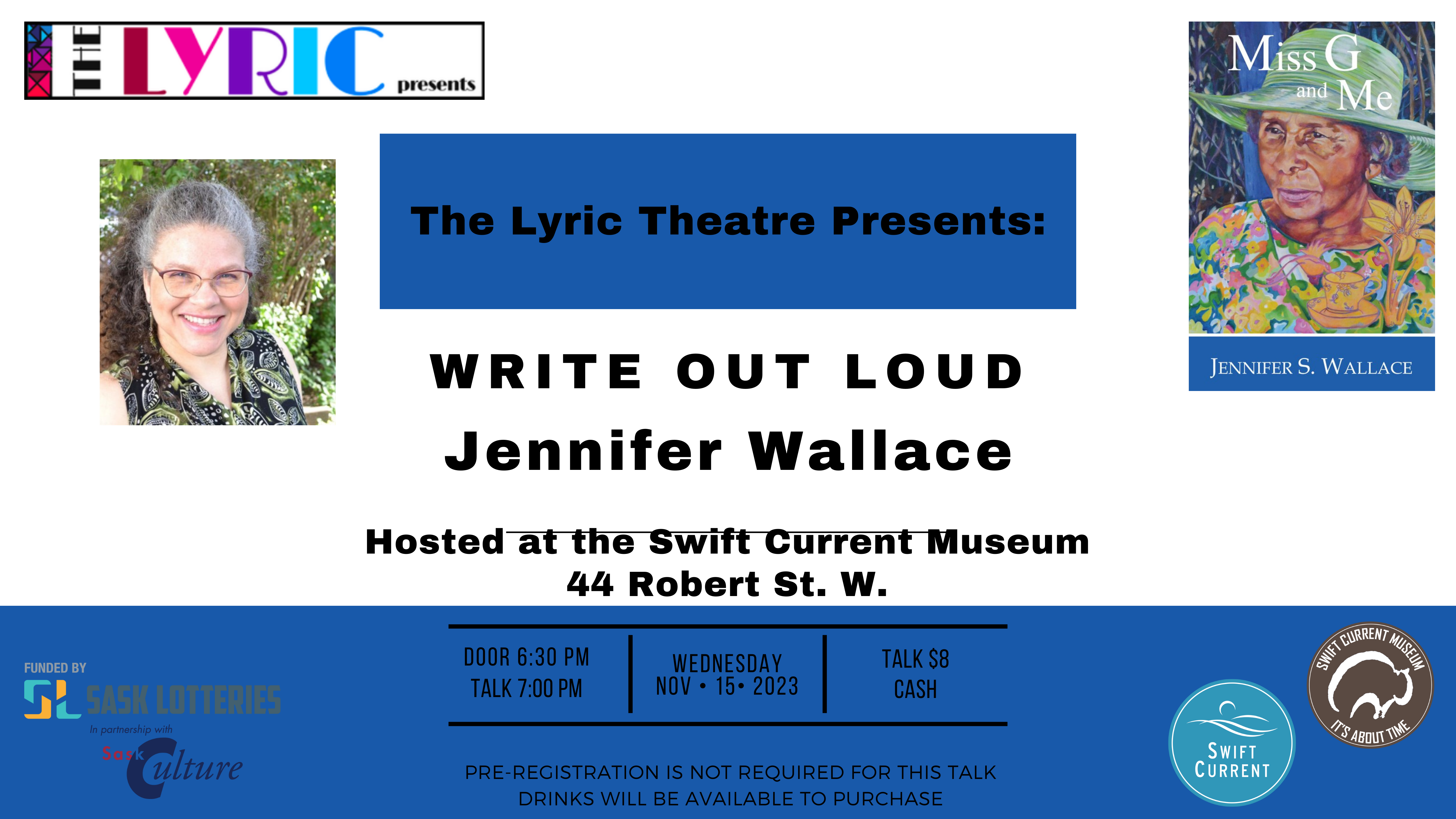 Write Out Loud Held at The Swift Current Museum